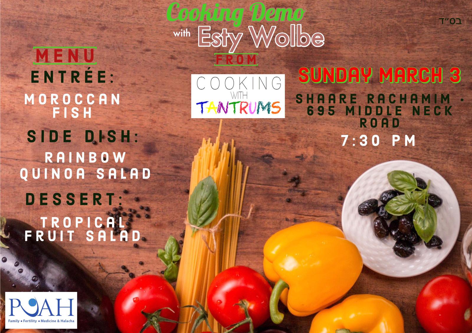 Cooking With Tantrums - Cooking Demo
