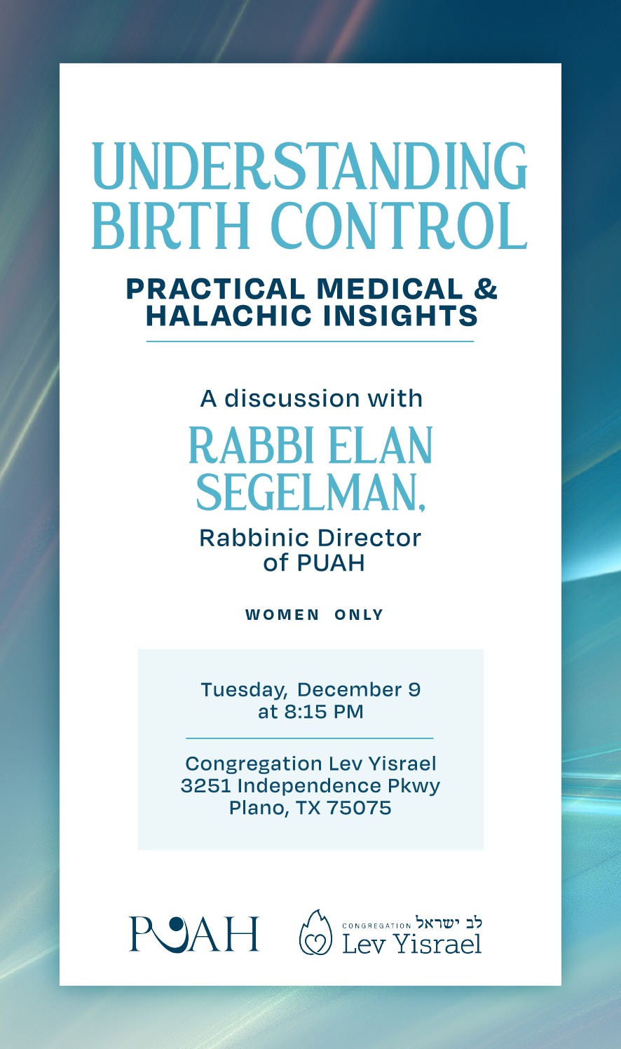 Understanding Birth Control: Practical Medical and Halachic Insights