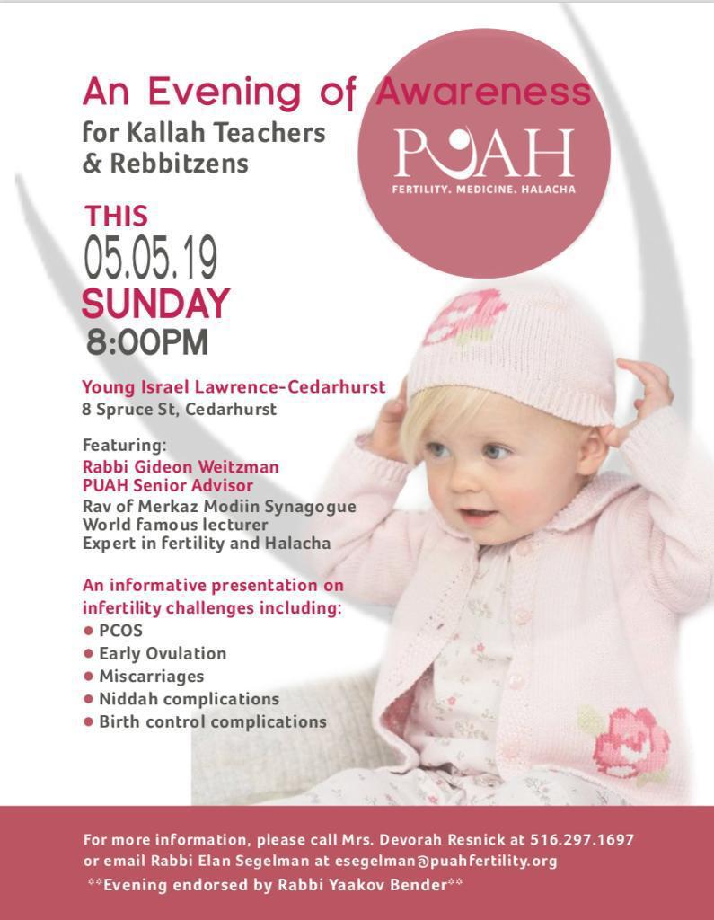 Evening of Awareness for Kallah Teachers and Rebbitzens